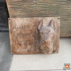 PLAQUE " ATTENTION AU CHIEN"